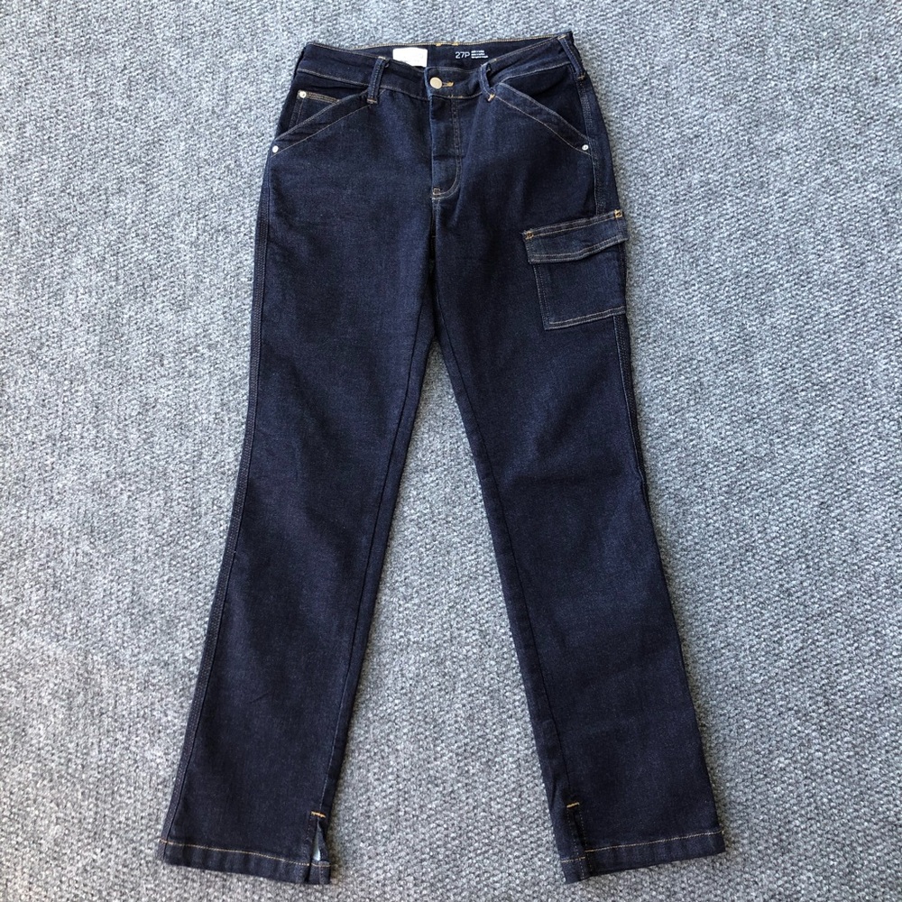 Anthropologie Pilcro Dylan Mid-Rise Puddle Straight-Leg Jeans size 27P